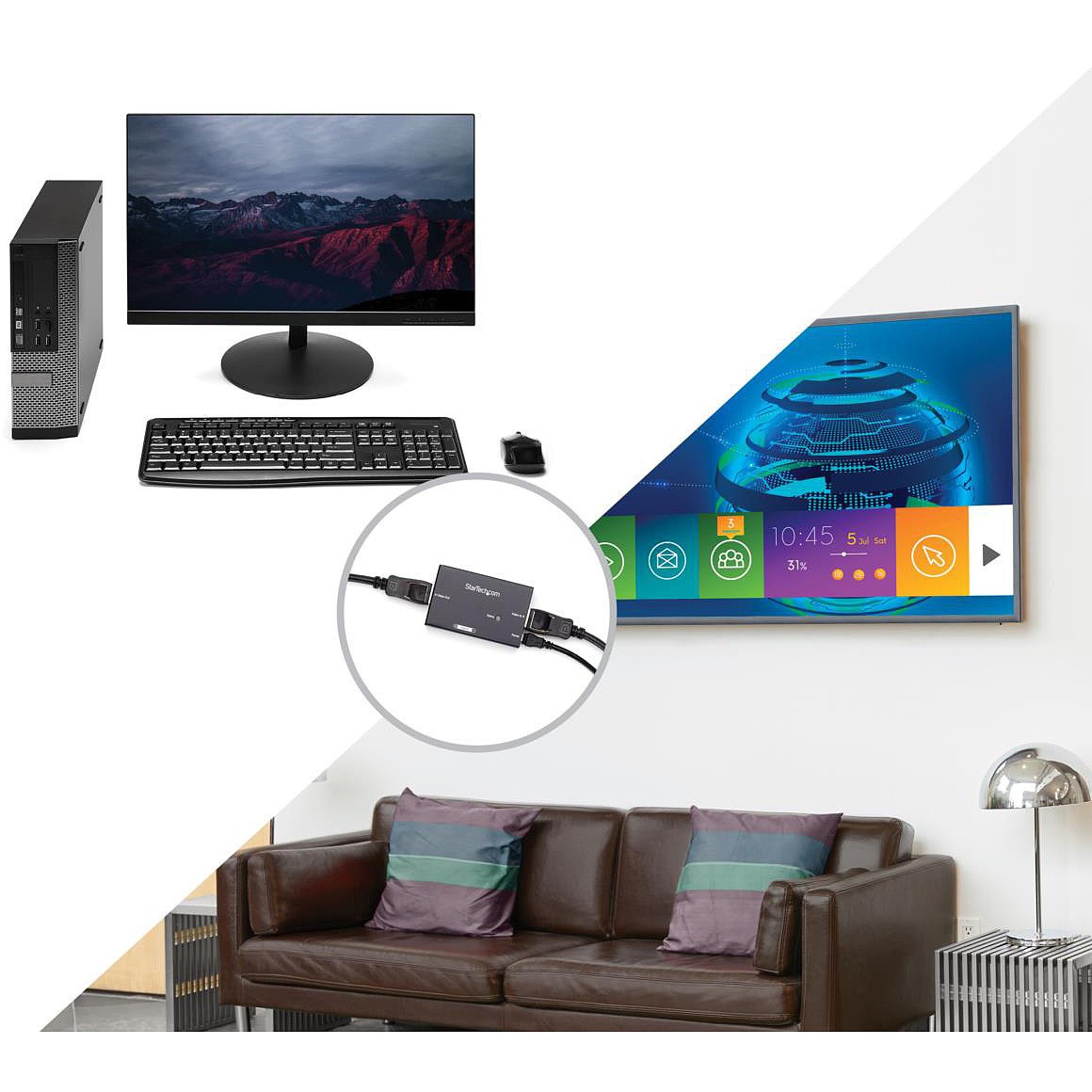DisplayPort 부스터 디스플레이 포트 모니터 연장기 4K(60Hz)_상세페이지