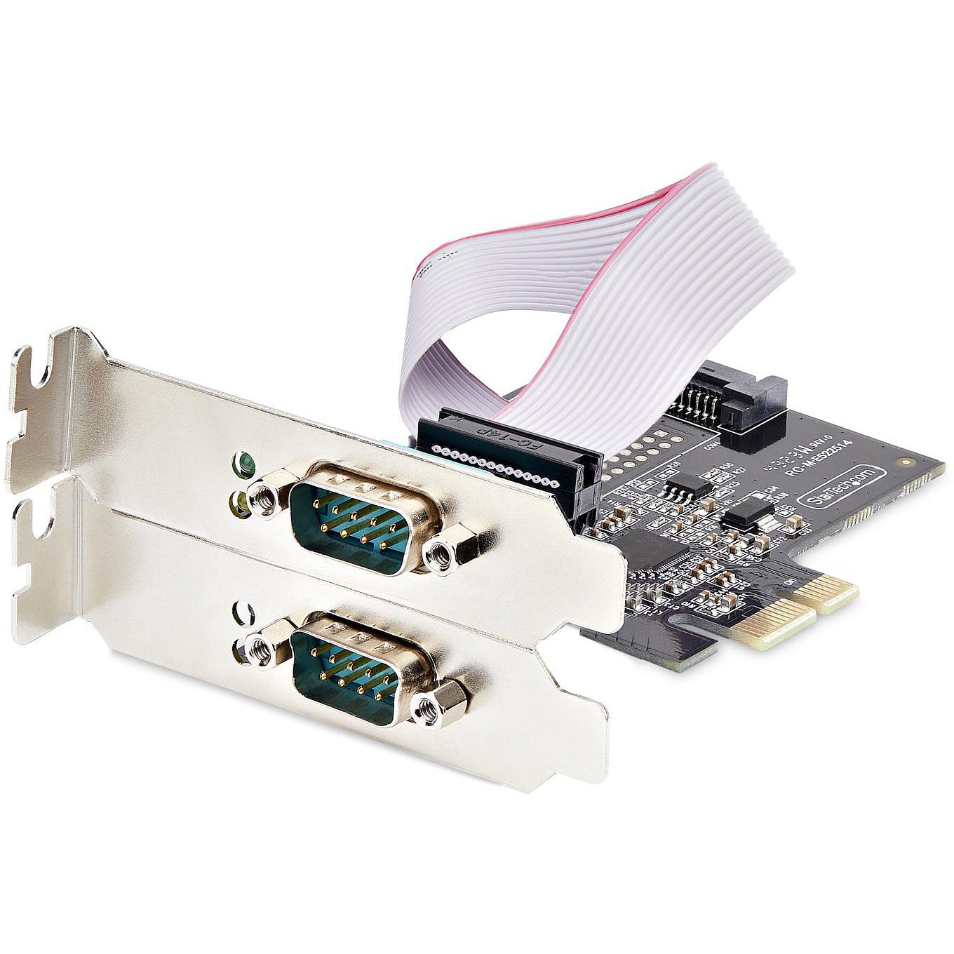 RS232C RS422 RS485 직렬 인터페이스 카드/PCIe x1/2포트/921.6Kbps/Win & Linux/DB9 확장 보드_상세페이지