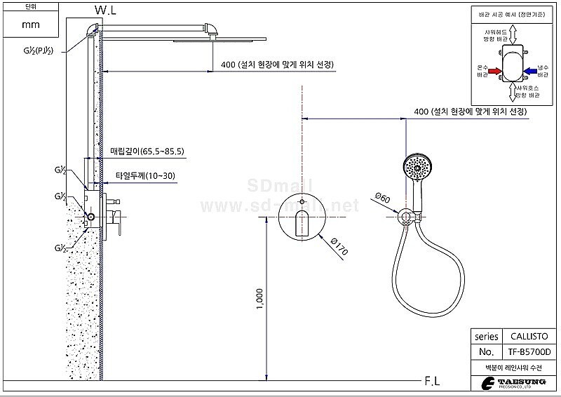 칼리스토 원형매립D세트 (TF-B5700D Series)_상세페이지
