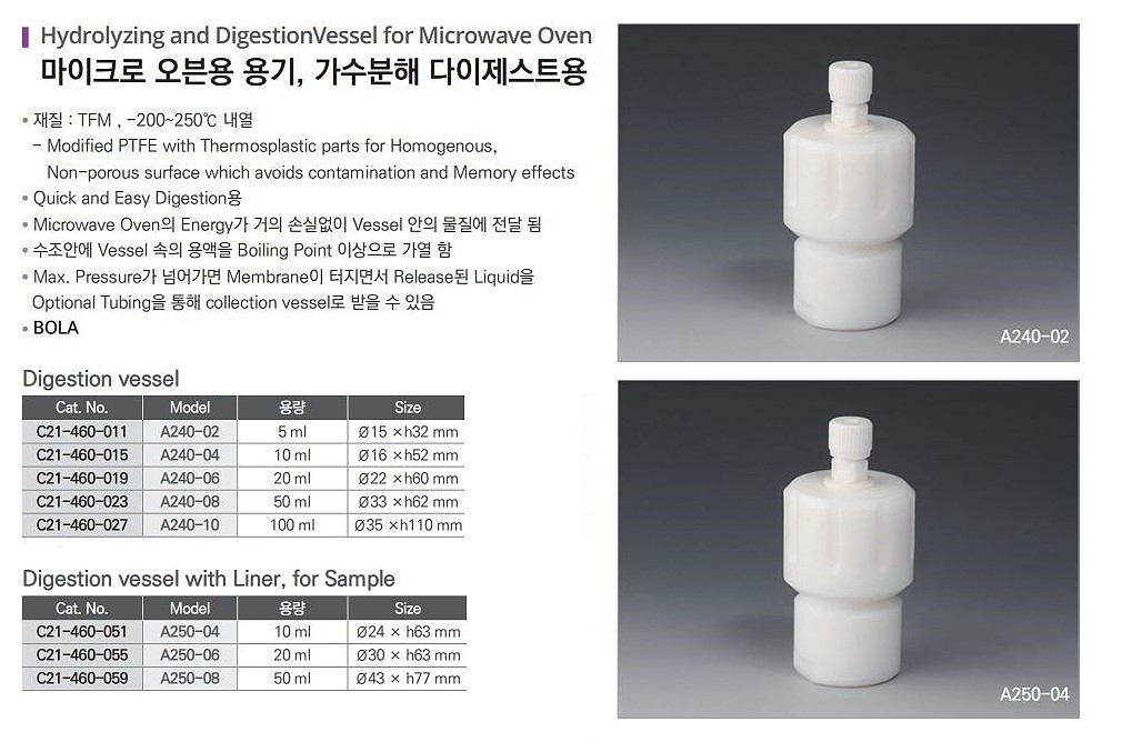 마이크로 오븐용 용기, 가수분해 다이제스트용_상세페이지