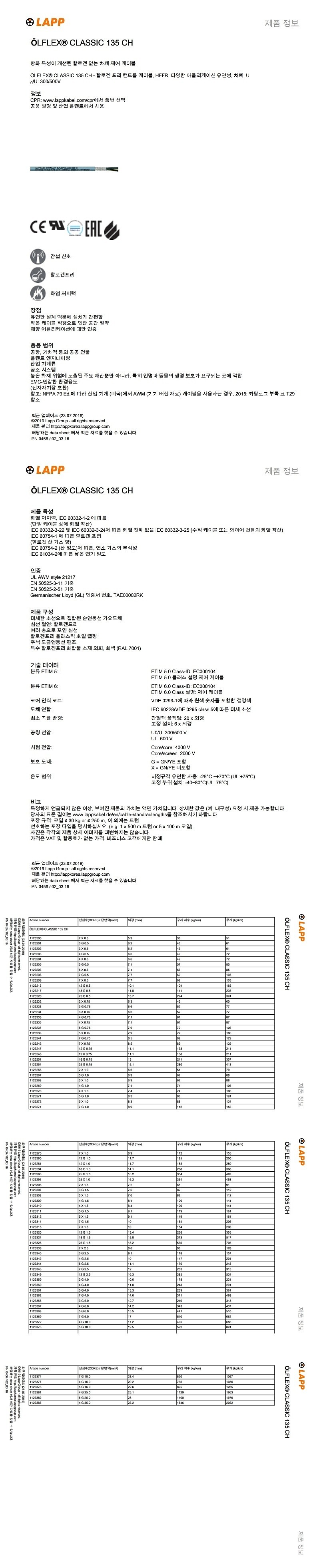 OLFLEX CLASSIC 135 CH (0.5~10SQ)_상세페이지