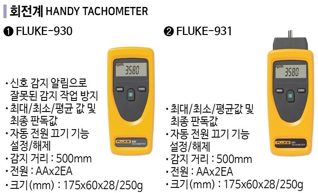 접촉/비접촉식 회전계 (FLUKE-931)_상세페이지