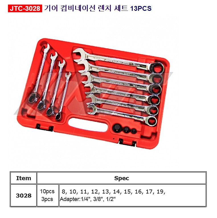 콤비네이션 기어렌치 세트 (JTC-3028)_상세페이지