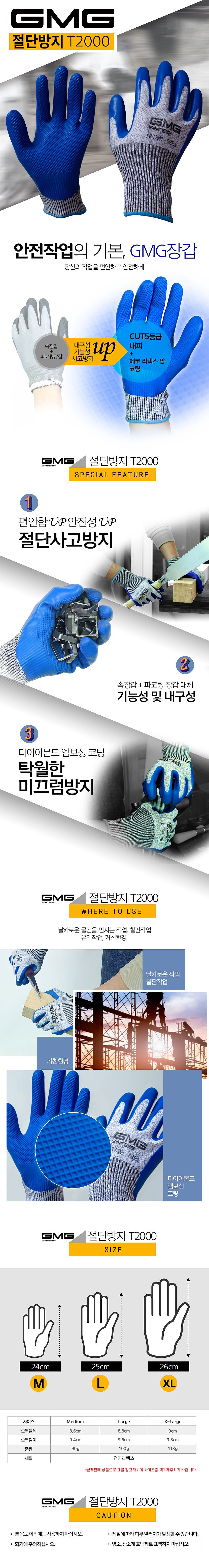 라텍스 코팅 장갑 (T2000)_상세페이지