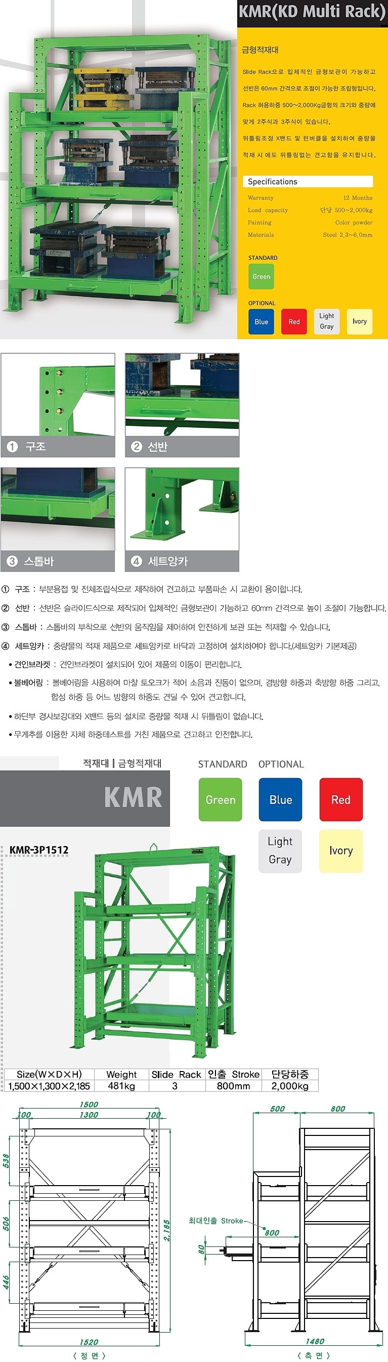 금형 적재대 (KMR-3P1512)_상세페이지