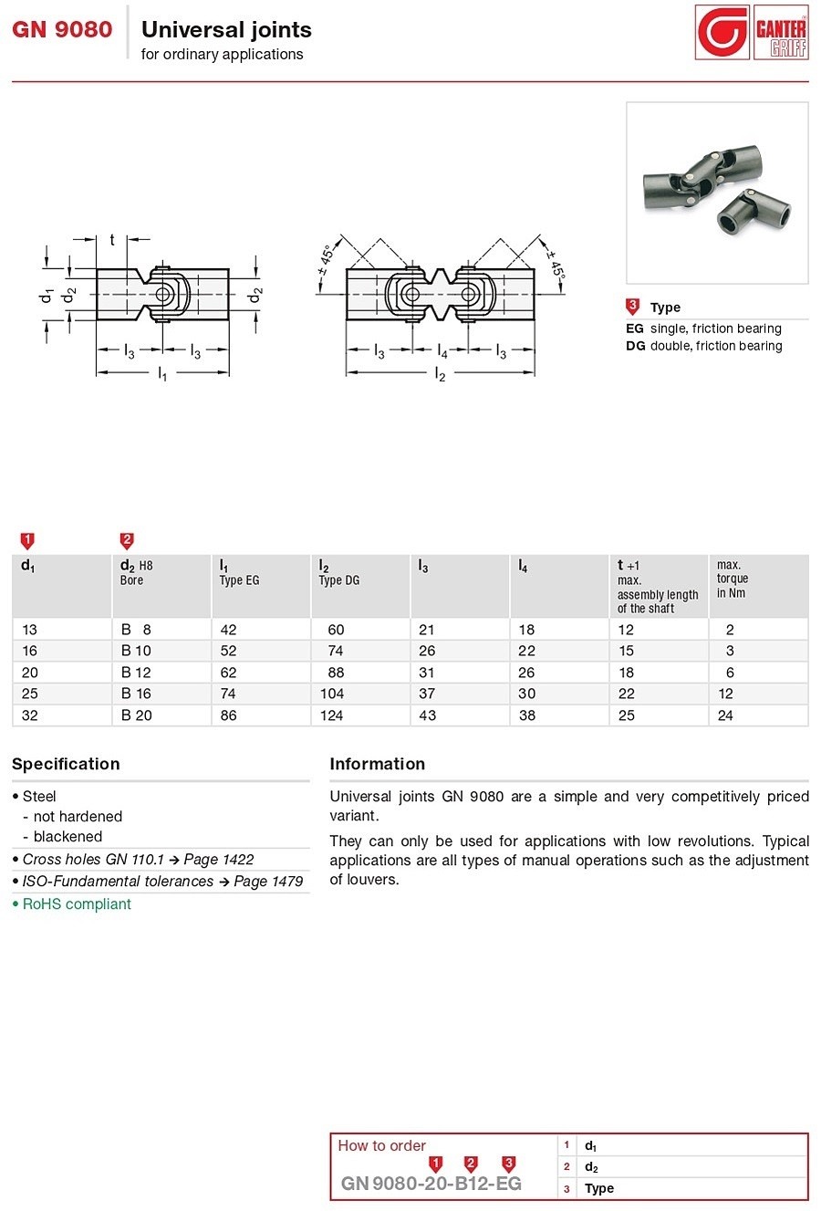 Universal joints (GN 9080)_상세페이지