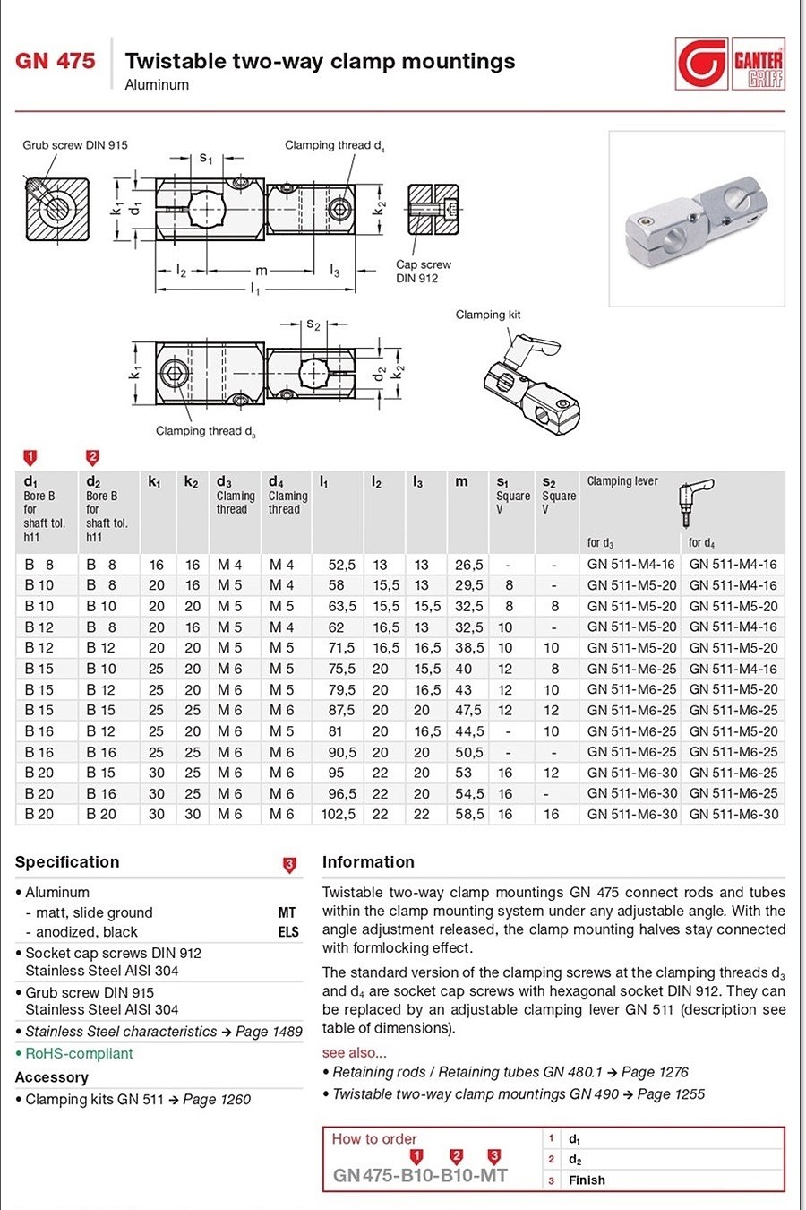 Twistable two-way clamp mountings (GN 475)_상세페이지