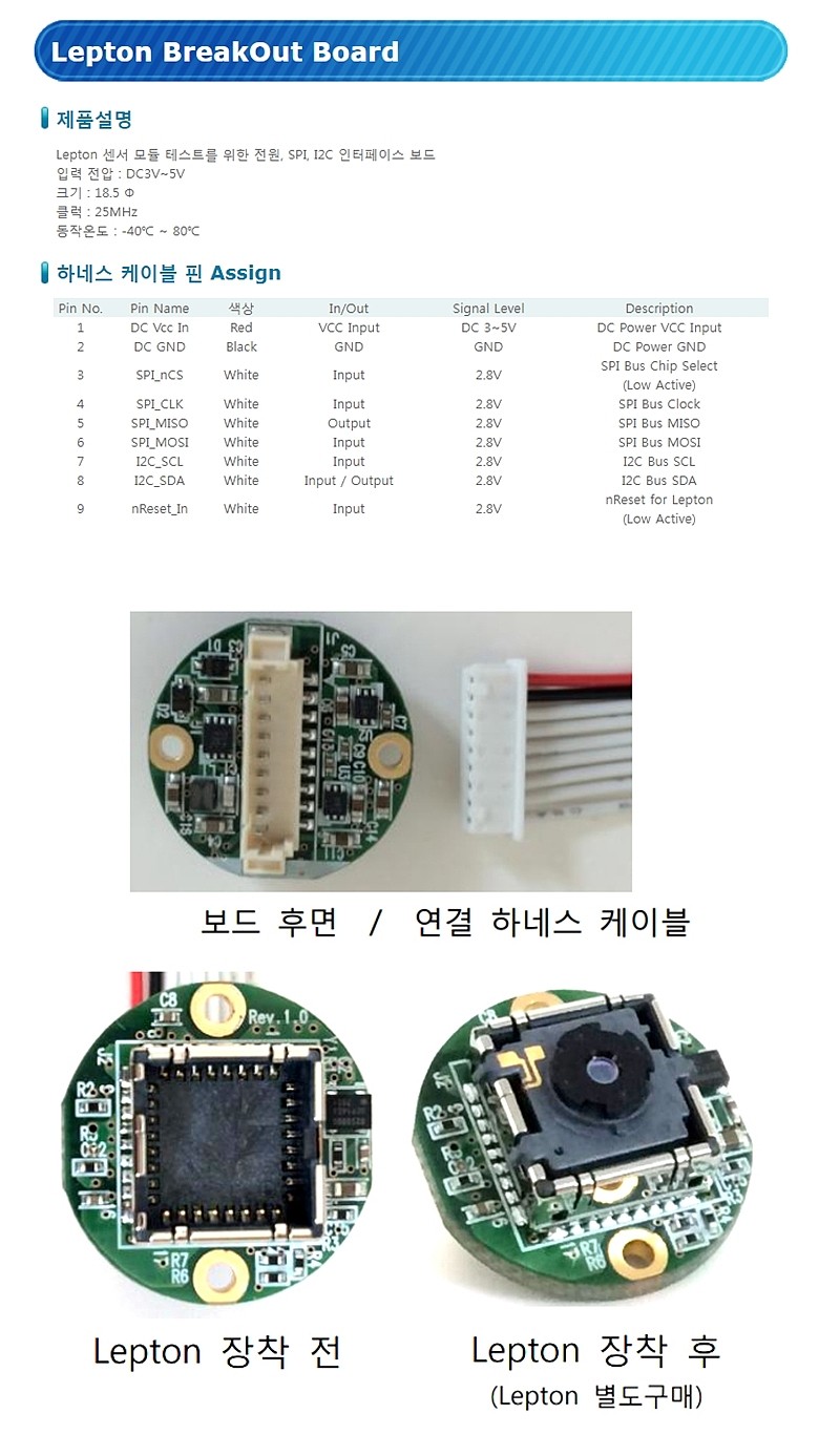 Lepton 브레이크아웃 보드_상세페이지
