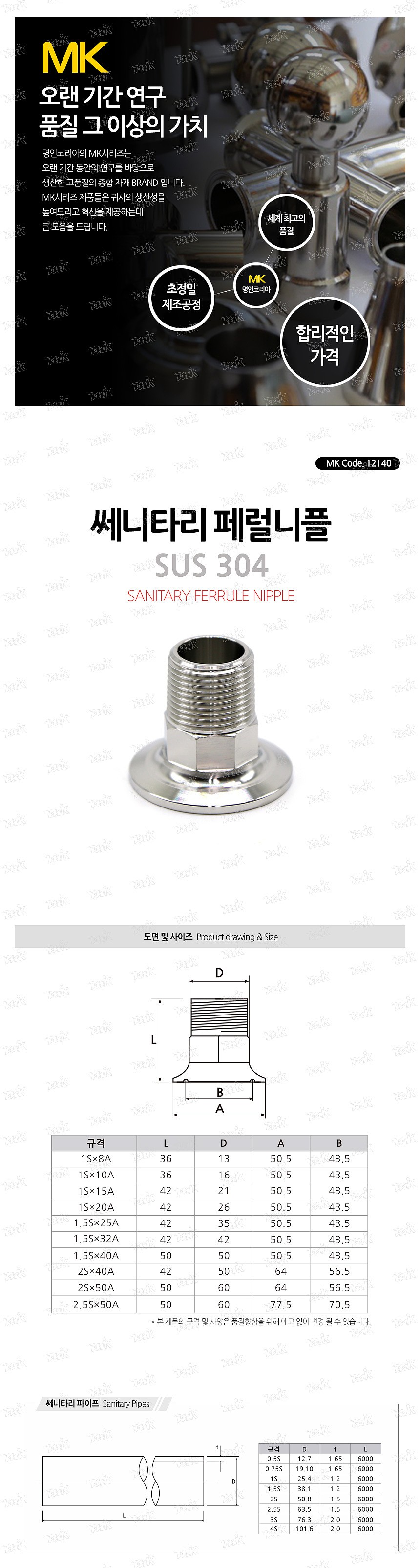쎄니타리 페럴 니플 (SUS304)_상세페이지