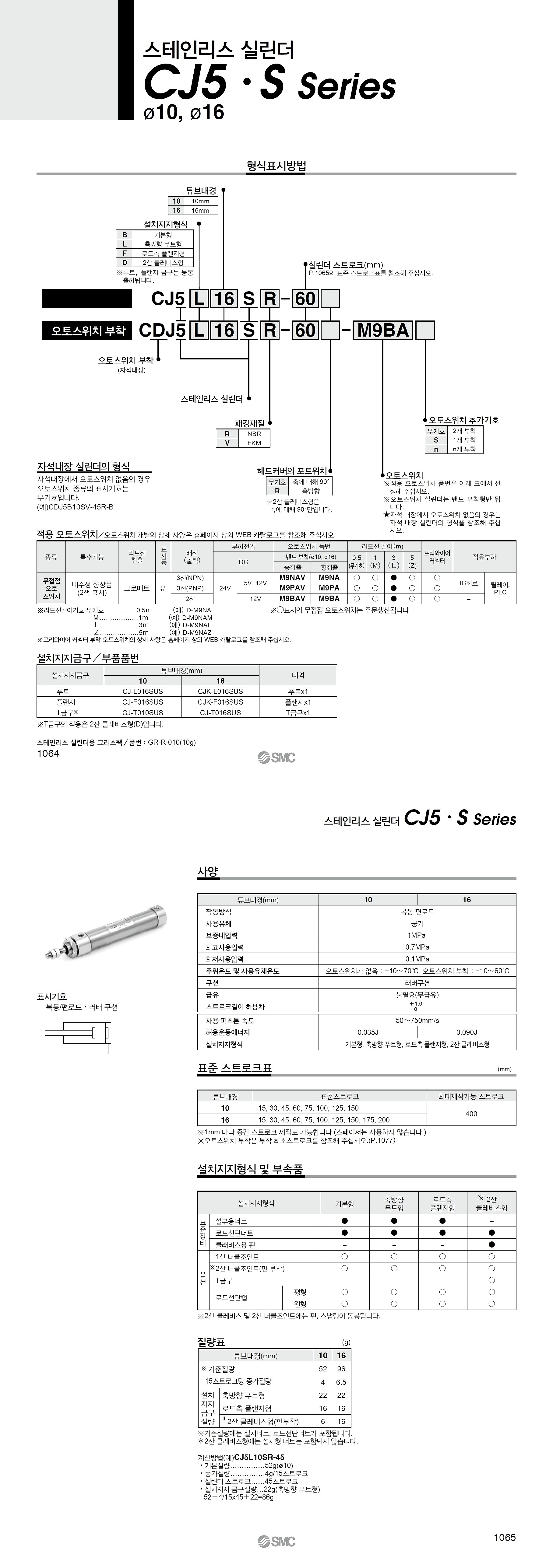 기본형 스테인리스 실린더 (CDJ5B16SR-15-B)_상세페이지