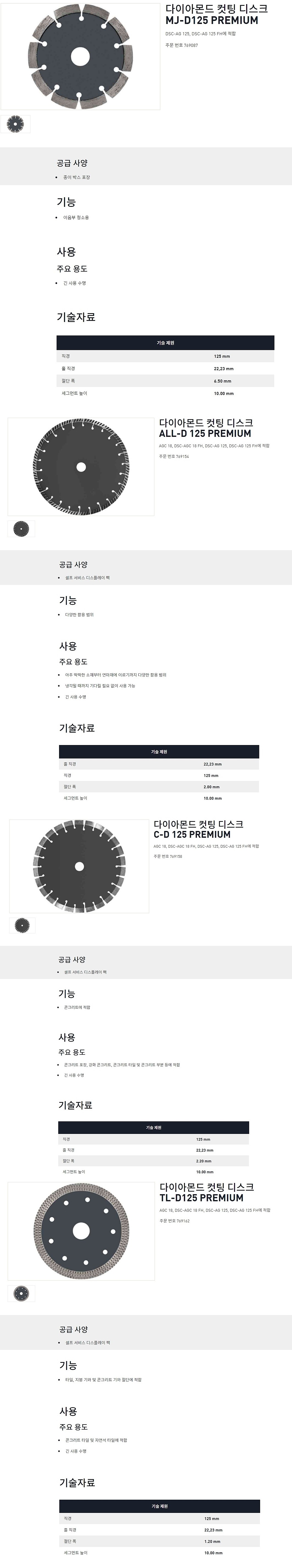 다이아몬드 커터 (125 PREMIUM 시리즈)_상세페이지