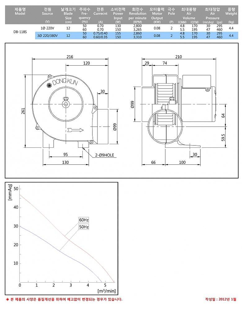 소형 송풍기 (DB-118S)_상세페이지