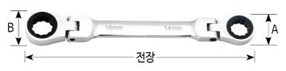 플렉시블 옵셋 기어 라쳇렌치_상세페이지