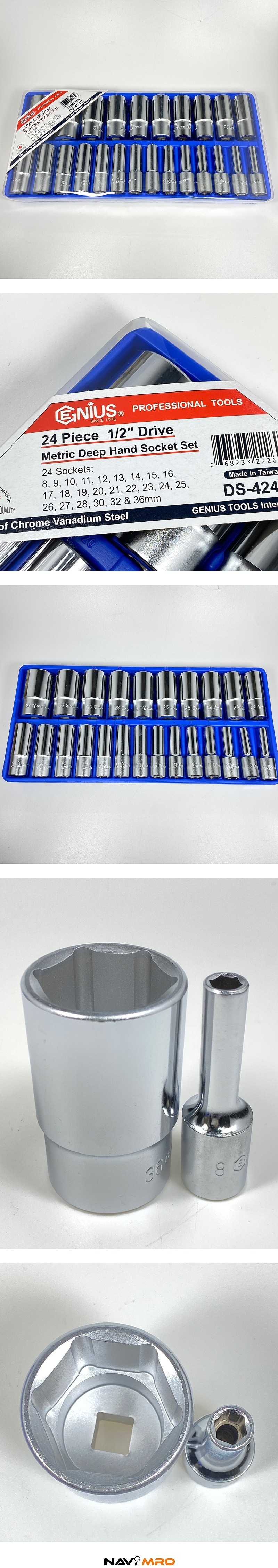 1/2인치 6각 롱 핸드소켓 세트 (DS-424M)_상세페이지