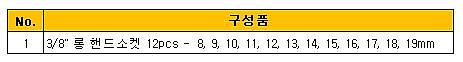 3/8인치 6각 롱 핸드소켓 세트 (GD-312M)_상세페이지