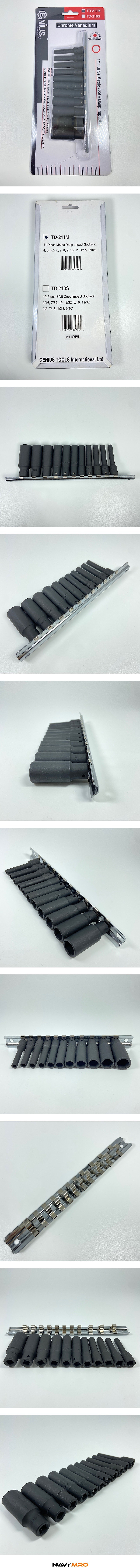1/4인치 6각 롱 임팩 소켓 세트 (TD-211M)_상세페이지