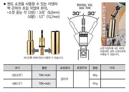 소켓 아답타 (TSK-AU)_상세페이지