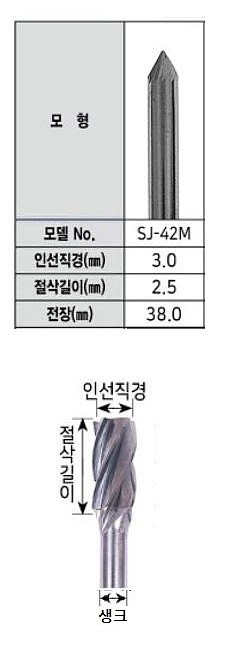 초경 로타리바 (60˚ SJ형 3mm생크)_상세페이지