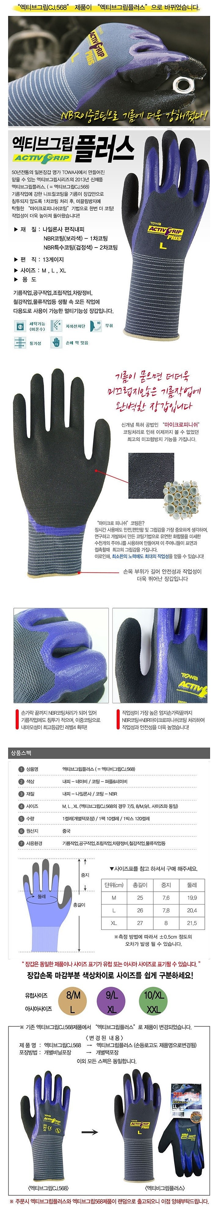 내유 편직 장갑 (엑티브그립 568)_상세페이지