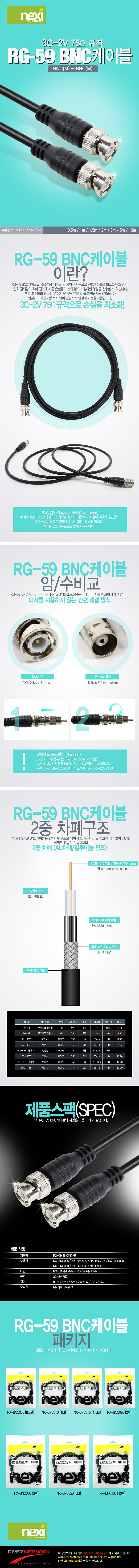 RG-59 BNC 케이블 (75Ω/NX-BNC)_상세페이지