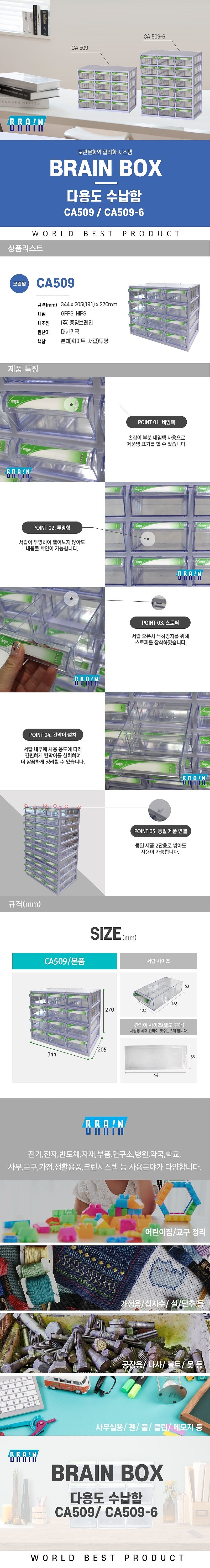 서랍형 부품박스 (CA509)_상세페이지