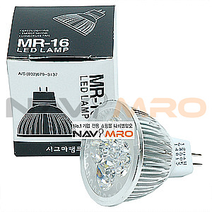 MR16 LED램프 (4W, GU5.3, 안정기비내장형)