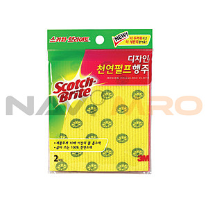 스카치브라이트 디자인 천연펄프 행주