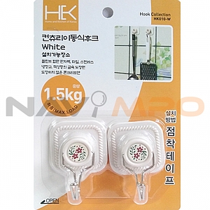 컨츄리 이동식 사각 접착 후크