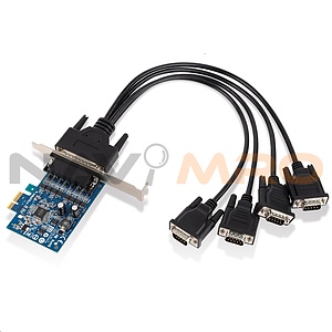 4포트 PCI-Express 시리얼카드 케이블 (SUNIX IPC-E2204S-B)