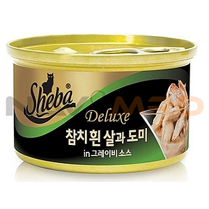 고양이 캔 (참치흰살과 도미 85g)