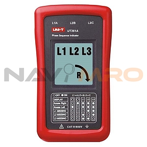 위상 시퀀스 및 모터 회전 표시기 (UT261A)