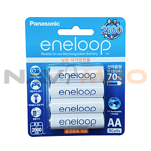 에네루프 충전지 1.2V2000mAh AA4알 카드타입