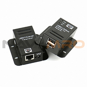 USB 2.0 벽걸이형 리피터 송/수신기 세트 (KW-412C)
