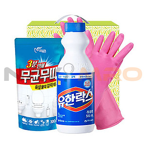무균무때 유한락스 고무장갑32cm 3종