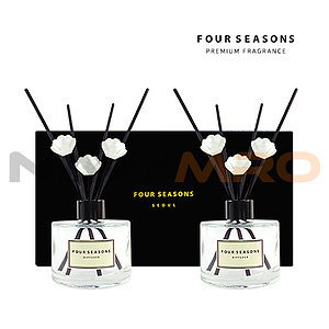포시즌 플라워 디퓨저 블랙라벨 200ml X2 미니로즈 화이트