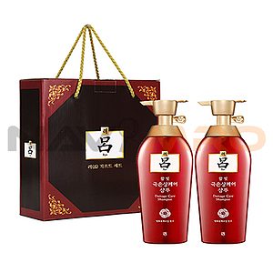 아모레 려 함빛 극손상케어 샴푸 500ml 2종 세트 케이스 포함