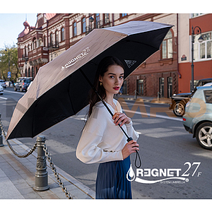 [REGNET]70사이즈 암막완전차단 3단 완자동 친환경 양우산