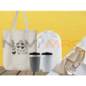 스탠다드 포켓 에코백 티니모던스테인리스텀블러300ml 부직포파우치 SET