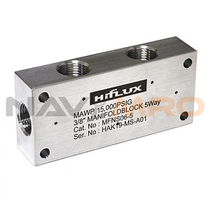 고압 매니폴드 블록 (5Way, NPT Female~15000psi)
