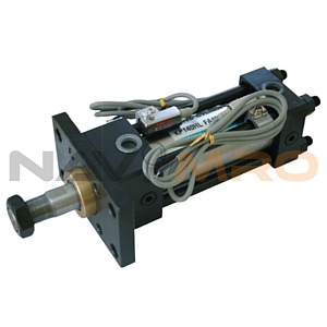 센터 트러니온 컴팩트씰 실린더 (튜브내경80mm, 선단너트1개, B형, 행정50~1000mm)