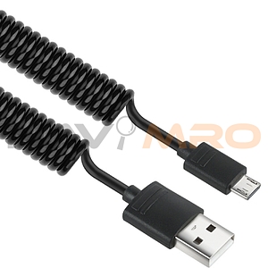 USB 2.0 A to Micro 5핀 스프링 케이블 (NM-DS-B)