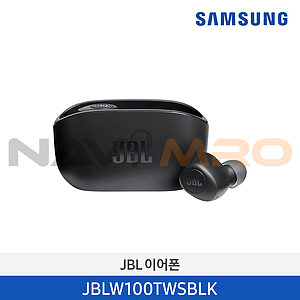 JBL 블루투스 이어폰 (JBLW100TWSBLK/커널형)