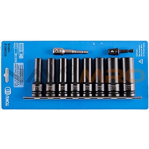 1/2인치 6각 롱 임팩&어댑터 소켓 세트 (4533801S)