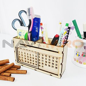 나무 만년달력 연필꽂이 만들기