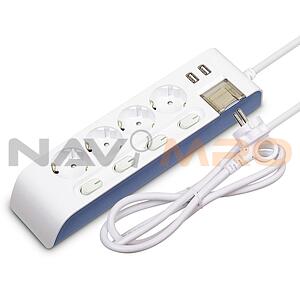 USB2포트+16A 개별 4구 멀티탭 (HIPUMP-N)