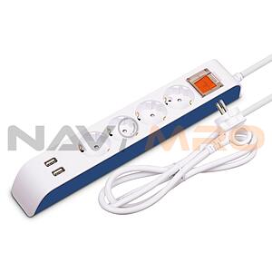 USB2포트+16A 일반 4구 멀티탭 (HIPUMP-16-N)