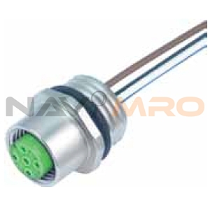 M12 female recept. A-cod. front