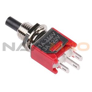 RS PRO Latching Push Button Switch, Panel Mount, SPST, 4.95mm Cutout, 32/50/125V ac