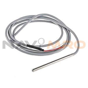 RS PRO PT1000 RTD Sensor, 6mm Dia, 100mm Long, 2 Wire, Probe, Class A +100°C Max