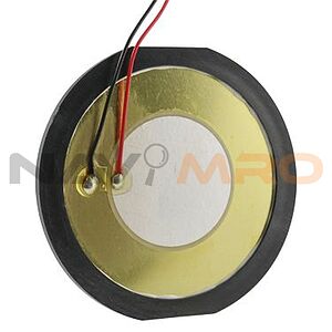 RS PRO 70dB Lead Wire Continuous External Piezo Buzzer, 50 (Dia.) x 2.2mm, 12V Min